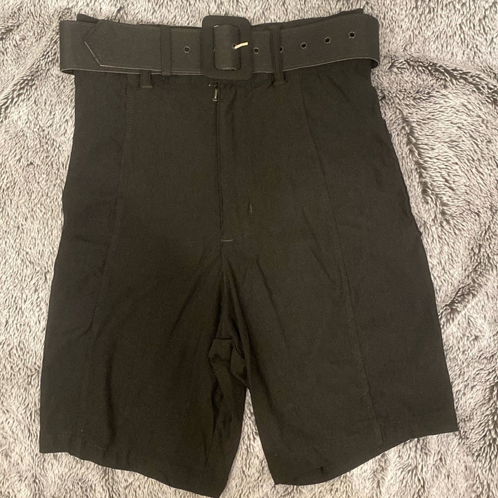 Unique Vintage Black High Waist Shorts